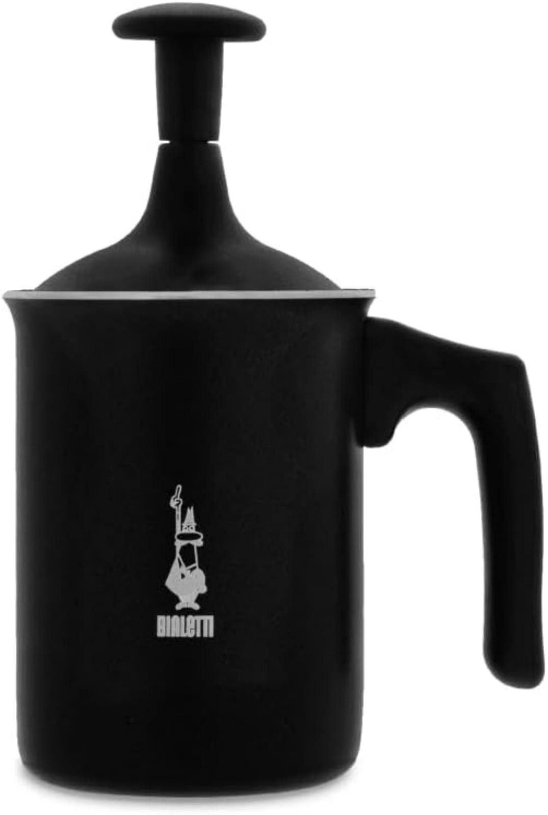 Bialetti Tutto Crema Alluminio Antiaderente, 3 tazze, 160 Ml, Non Adatto Ai Piani Induzione, Nero, 24.99 X 19.99 X 14.99 Cm