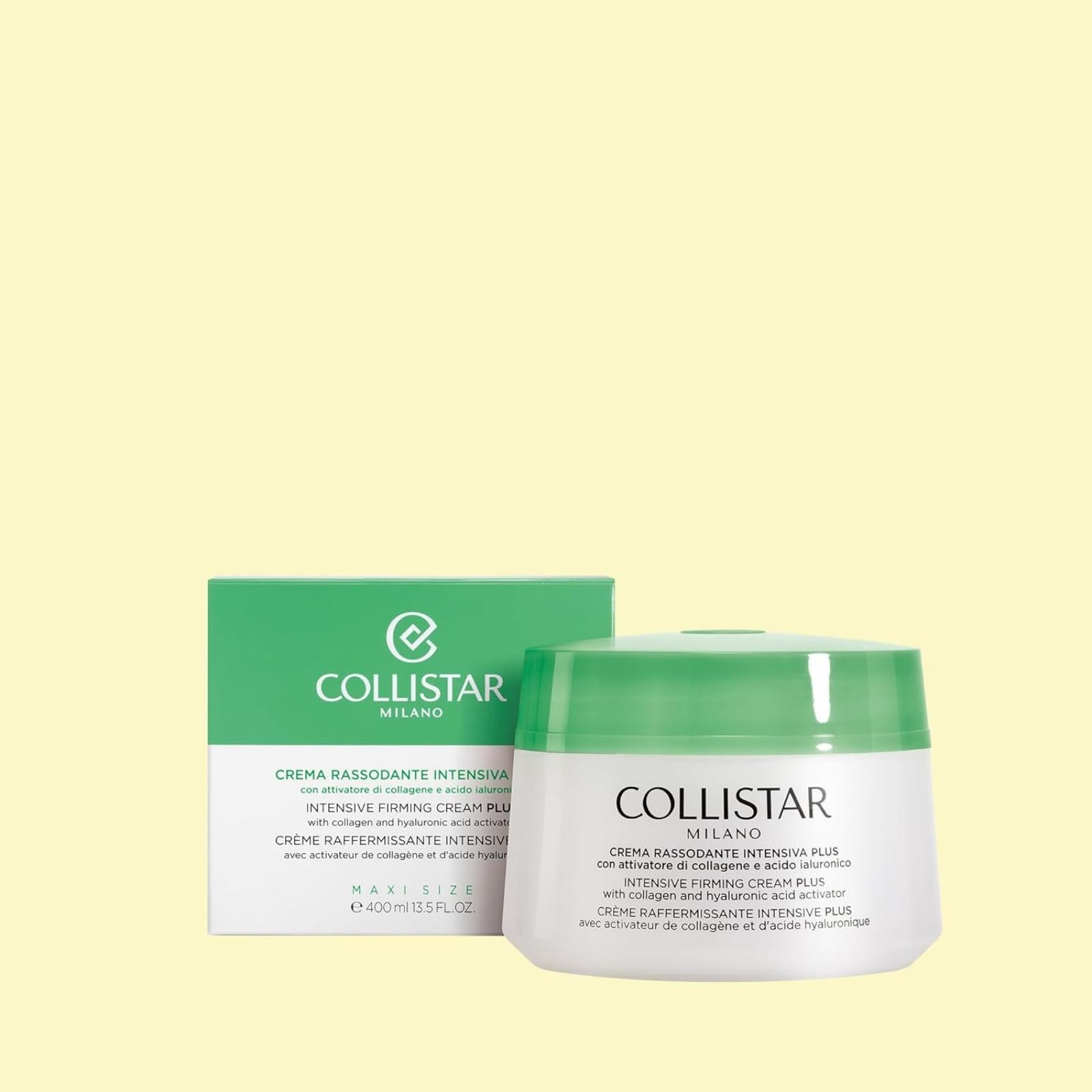 Collistar Crema Rassodante Tonificante Intensiva, Trattamento Corpo Rassodante Forte, Rimodellante, Migliora l’Elasticità della Pelle, 400 ml