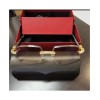 Montatura da vista retrò di lusso, realizzata a mano, personalizzata con logo, in oro massiccio 18 carati con diamanti e perle.